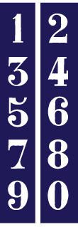 French House Numbers